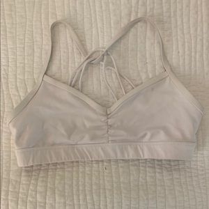 Alo yoga white bra